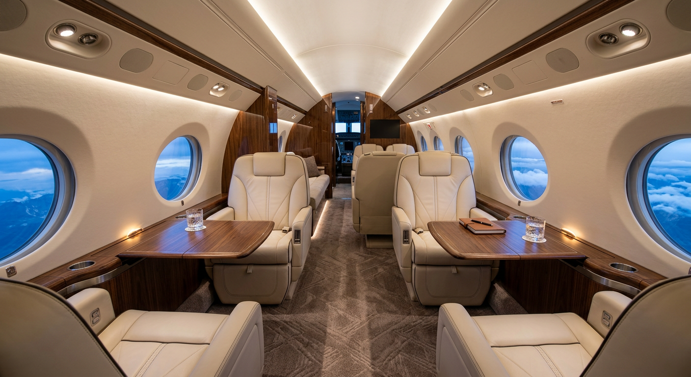 Luxury cabin interior