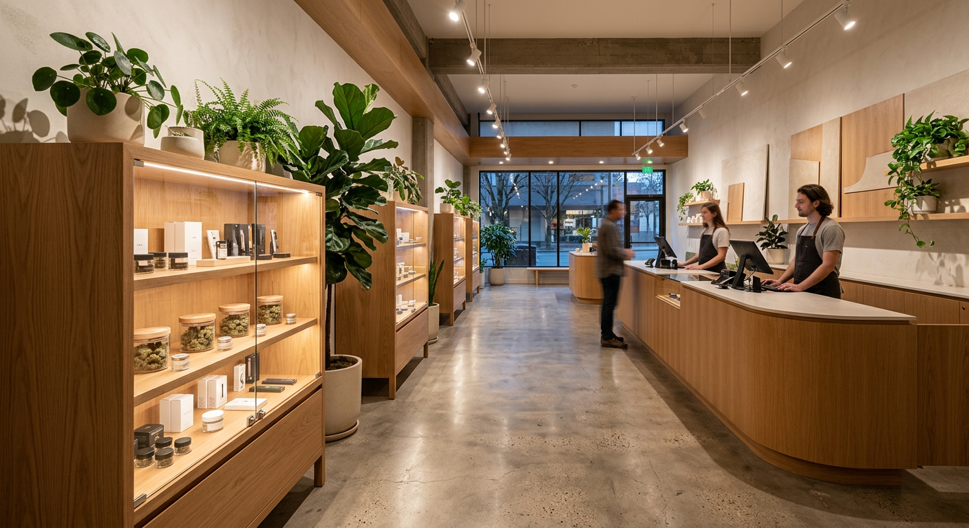 Modern dispensary interior