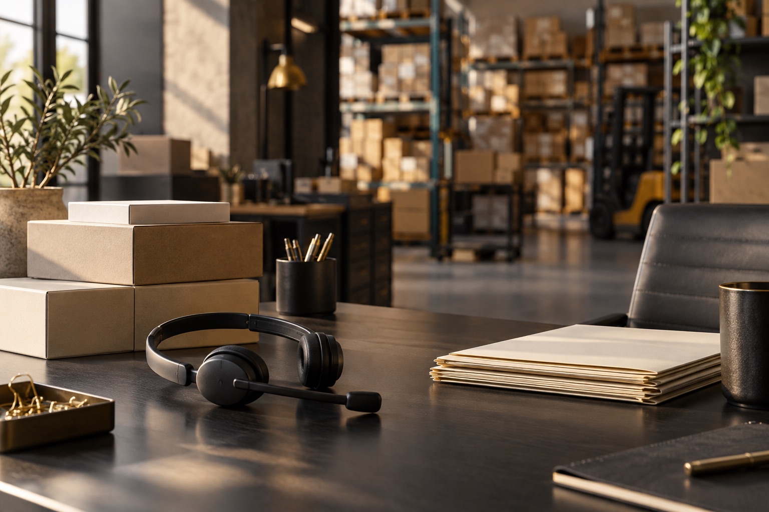 Illustrative customer answers business setting