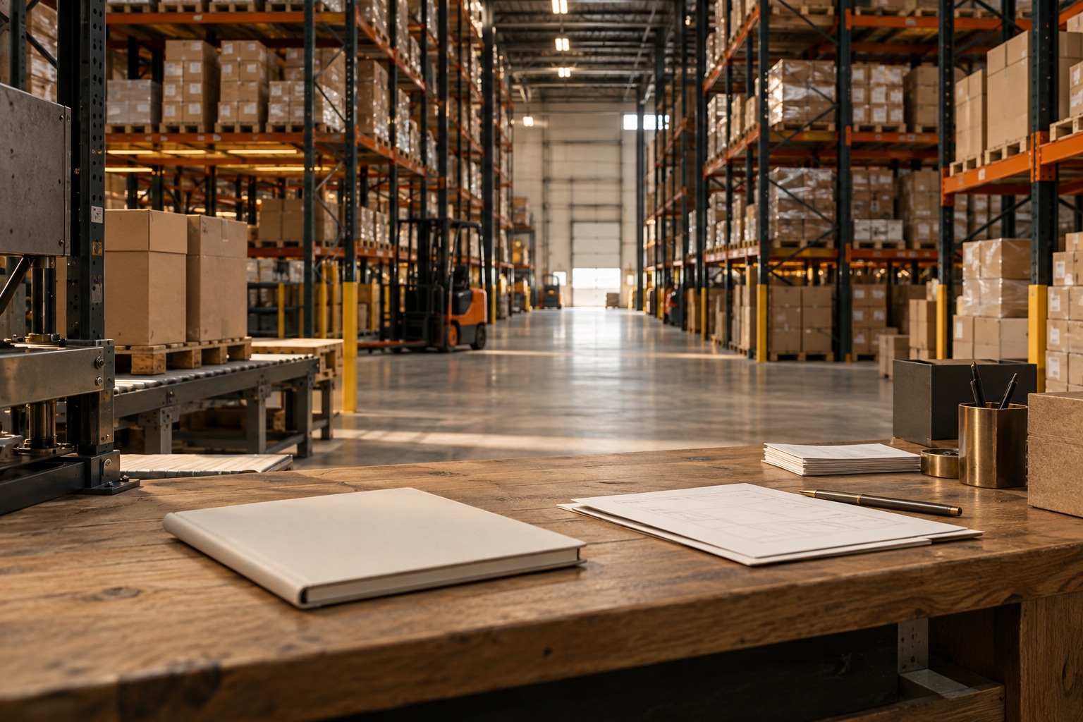 Illustrative manufacturing business setting