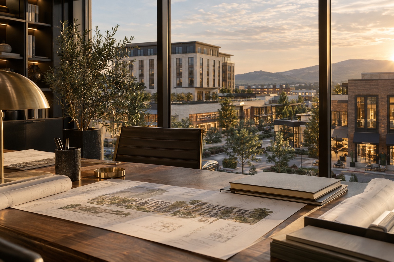 Illustrative real estate business setting